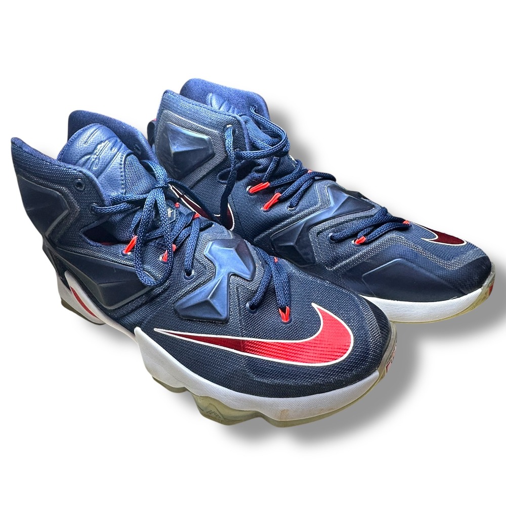 Nike LeBron 12 USA Independence Day 707219-461‎ Men Size 9 Navy Red White